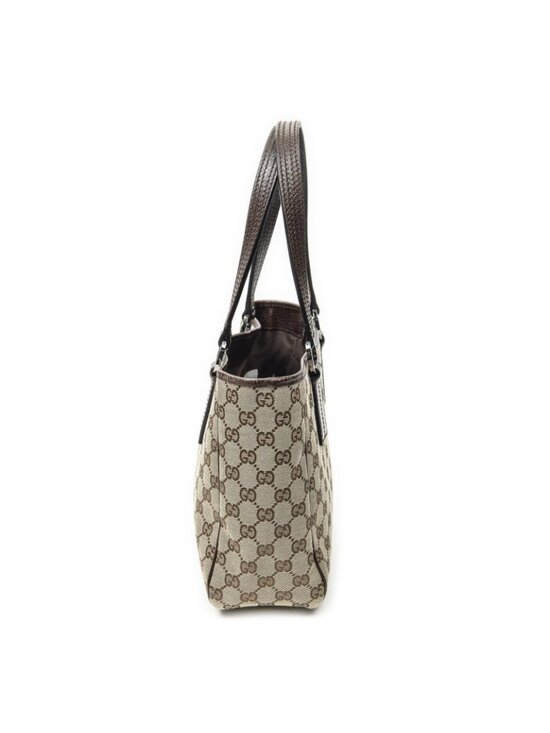 Gucci GG Supreme Shoulder Bag Tote crossbody leather beige  Gucci Small Shoulder Tote Beige Brown GG Canvas